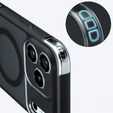 Husă mată pentru iPhone 17 Pro Max, pentru Magsafe, negru mat