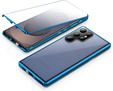 Husa pentru Samsung Galaxy S25 Ultra, Magnetic Dual Glass, albastru