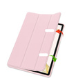 Husă pentru Samsung Galaxy Tab S10+ Plus, Smartcase cu spațiu pentru stylus, roz
