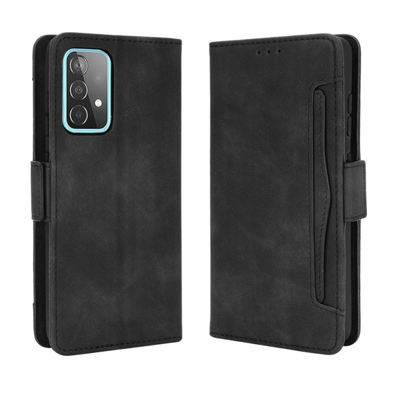 Cu clapetă pentru Samsung Galaxy A52 / A52s, Card Slot, negru