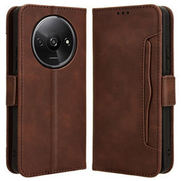 Cu clapetă pentru Xiaomi Redmi A3, Card Slot, maro