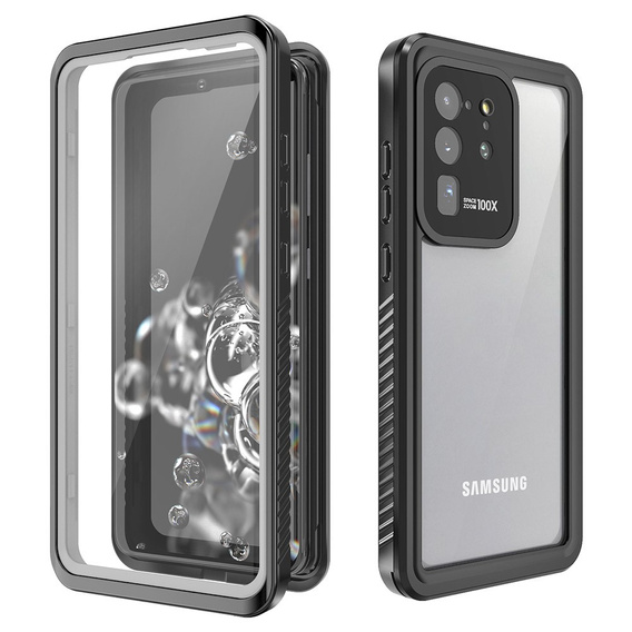 Husă impermeabilă IP68 pentru Samsung Galaxy S20 Ultra, negru