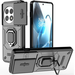 Husă pentru OnePlus 13, KickStand Camera Lens, negru