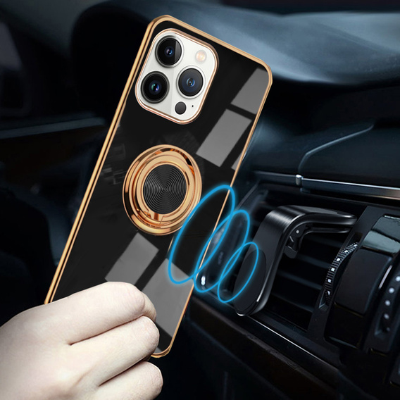 Huse pentru iPhone 13 Pro Max, Electro Ring, negru