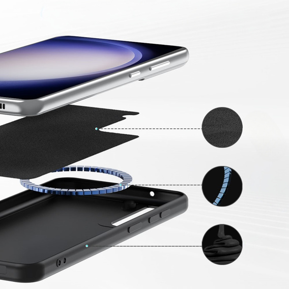 Huse pentru Samsung Galaxy S23 FE, Silicone MagSafe, negru