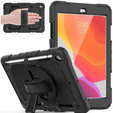Husa blindată pentru iPad 10.2" 2021/2020/2019 (9/8/7 gen.), carcasă de protecție 360 cu slot pentru stylus, negru