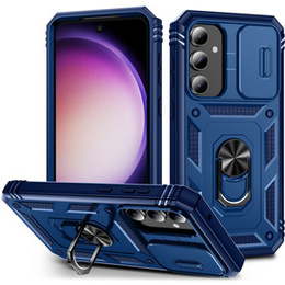 Husă blindată pentru Samsung Galaxy S23 FE, CamShield Slide, albastru