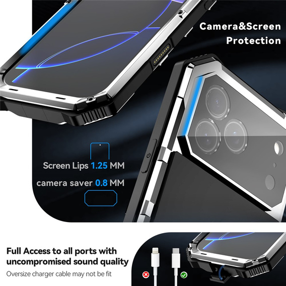 Carcasă blindată R-JUST cu suport pentru iPhone 17 Pro Max