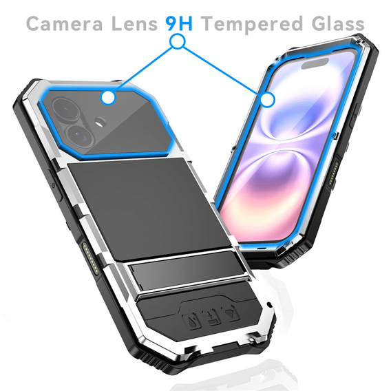 Carcasă blindată R-JUST cu suport pentru iPhone 17