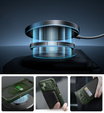 Husă blindată pentru iPhone 15, Dexnor CamProtect MagSafe, verde (Două rame)