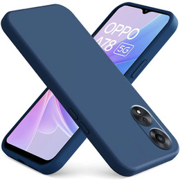Husa pentru Oppo A78 5G, Silicone Lite, albastru închis