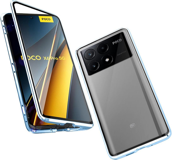 Carcasă pentru Xiaomi Poco F6 Pro, Frame Case, albastru