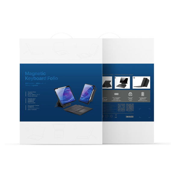 Husă pentru tastatură Dux Ducis seria DK pentru Samsung Galaxy Tab S11 Ultra, negru