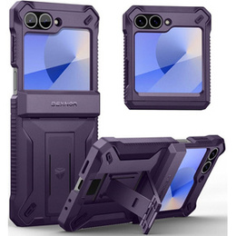 Husa blindată pentru Samsung Galaxy Z Flip7 FE / Z Flip6, Dexnor Clip Holder, violet