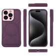 Husă pentru iPhone 15 Pro Max, ERBORD Armor Mag, maroon