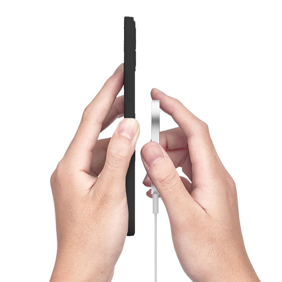 Husă din silicon Mag Cover violet pentru iPhone 14 Pro Max