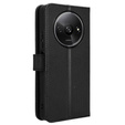Cu clapetă pentru Xiaomi Redmi A3, Wallet Smart Magnet, negru