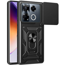 Husă blindată pentru Infinix Note 40 Pro Plus, CamShield Slide, negru