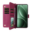 Carcasă cu clapetă pentru Xiaomi Poco F7 Pro / F7 Ultra, Crossbody Leather Wallet, maroon