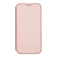 Husă Dux Ducis pentru iPhone 17, Skin Pro, cu clapetă, cu slot pentru carduri, roz