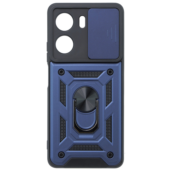 Husă blindată pentru Xiaomi Redmi 13C / Poco C65, CamShield Slide, albastru