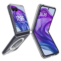 Husă pentru Motorola Razr 60 Ultra, Fusion Hybrid Case, pentru MagSafe, transparentă