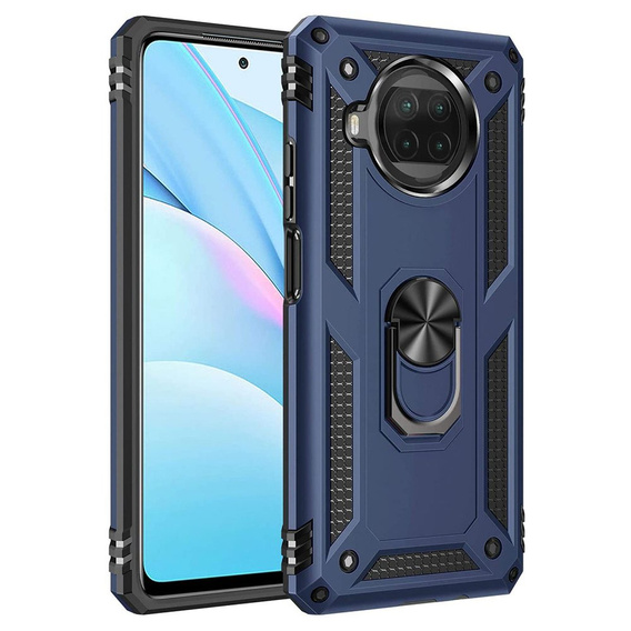 Husă blindată pentru Xiaomi Mi 10T Lite, Nox Case Ring, albastru