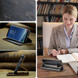 Carcasă flip CASEME pentru Samsung Galaxy S8, Waxy Textured, cafea