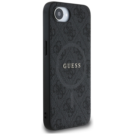 GUESS Huse pentru iPhone 16E, 4G Ring Classic Logo, negru