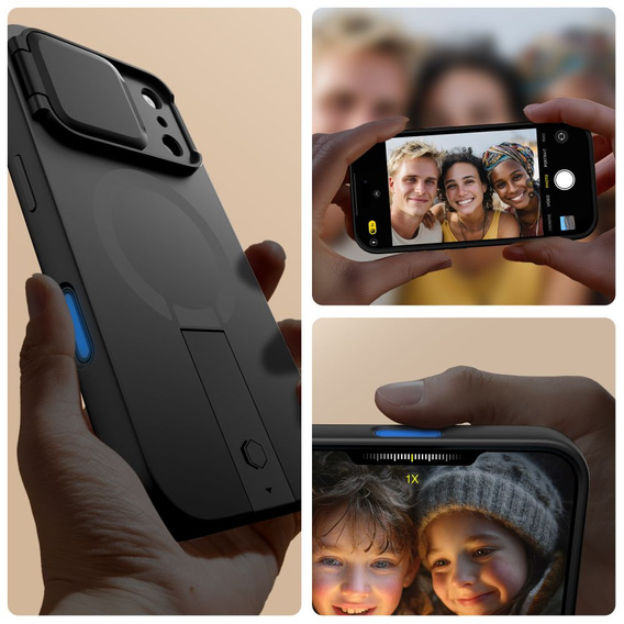 Husă de protecție Tech-Protect Kevlar Aura cu suport și funcție MagSafe pentru iPhone 17 Pro Max