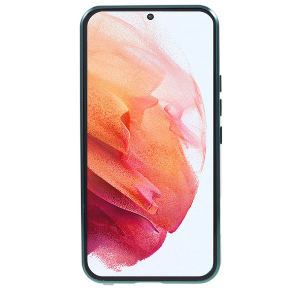 Husa pentru Samsung Galaxy S21, Magnetic Dual Glass, verde