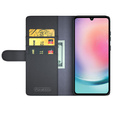 Husa cu clapetă pentru Samsung Galaxy A25 5G, Split Leather, negru