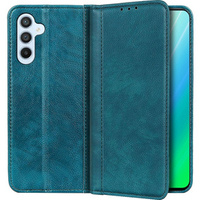 Husa cu clapetă pentru Samsung Galaxy A34 5G, Split Leather, verde