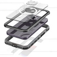 Carcasă impermeabilă IP68 pentru iPhone 15, SHELLBOX MagSafe, negru