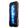 Husa LUPHIE pentru iPhone 14, Armor Bumper, negru / roșu