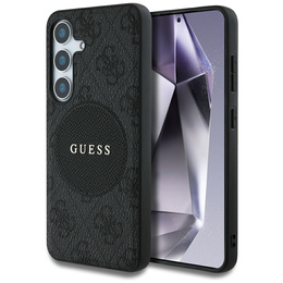 Husă GUESS 4G Circle Classic Logo MagSafe pentru Samsung Galaxy S25