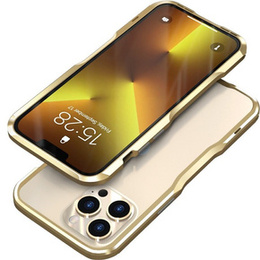 Husa LUPHIE pentru iPhone 13 Pro, Armor Bumper, de aur