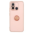 Huse pentru Xiaomi Redmi 12C, Electro Ring, roz rose gold