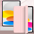 Carcasă pentru iPad 10.9 2022 10 Gen, Smart Pencil, cu suport pentru stylus, roz