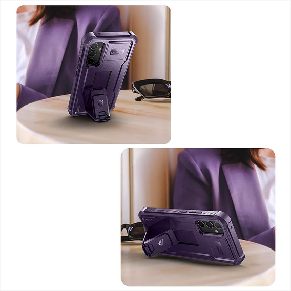 Husă blindată pentru Samsung Galaxy A54 5G, Dexnor Full Body (Two Frames), violet