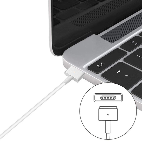 Alimentator 45W pentru Apple Macbook Air 11/13 14,85V 3,05A cu cablu Magsafe 2 „T”