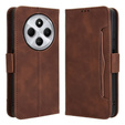 Cu clapetă pentru Xiaomi Redmi 14C / Xiaomi Poco C75, Card Slot, maro