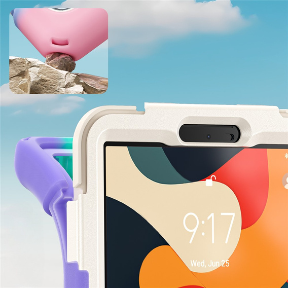 Husă blindată cu suport și curea de umăr pentru Lenovo Tab One