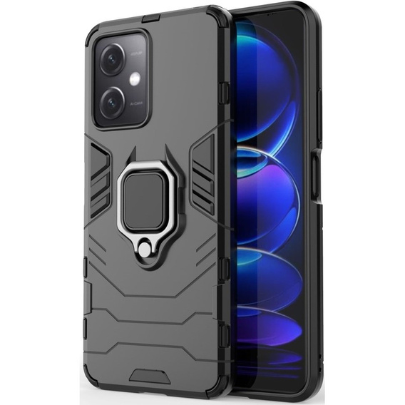 Huse pentru Xiaomi Redmi Note 12 5G / POCO X5 5G, Kickstand Ring, negru