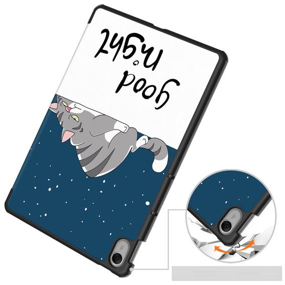 Husă pentru Huawei MatePad 11.5 2024, Smartcase, sleeping cat