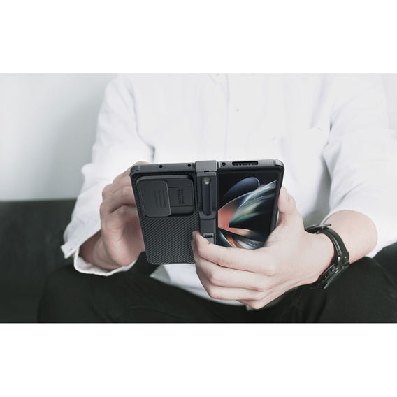 Carcasă blindată Nillkin pentru Samsung Galaxy Z Fold4 5G, CamShield Pro, negru