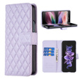 Cu clapetă pentru Samsung Galaxy Z Fold6 5G, Wallet, BINFEN COLOR, violet