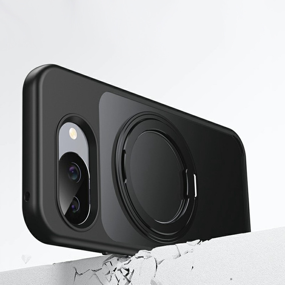 Husă pentru Google Pixel 10a, pentru MagSafe, cu suport, negru