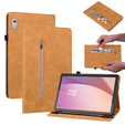 Huse pentru Lenovo Tab M9, Wallet Pen Slot, galben