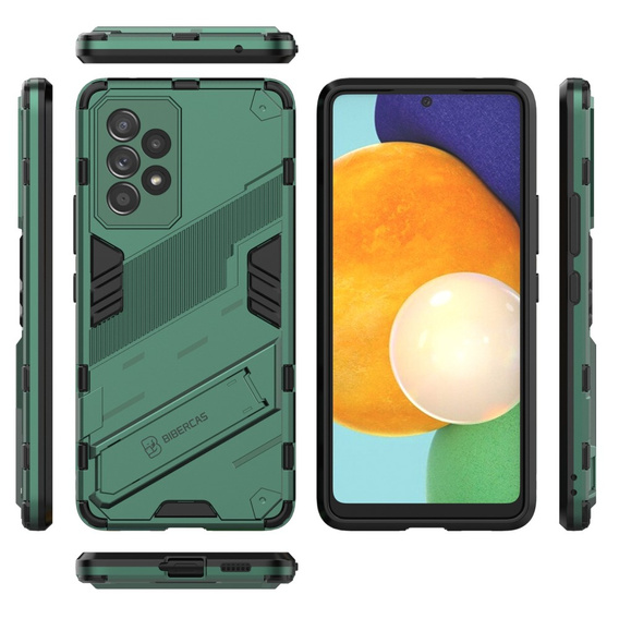 Husa pentru Samsung Galaxy A53 5G, Military kickstand, albastru